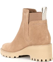 Dolce Vita Huey H2O Waterproof Suede Lug Sole Booties