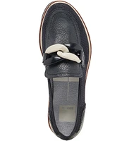 Dolce Vita Jaksen Mesh Chain Detail Platform Loafers