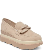 Dolce Vita Jaksen Suede Chain Detail Platform Loafers