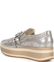 Dolce Vita Jhenee Perforated Metallic Chain Detail Platform Loafers