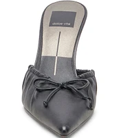 Dolce Vita Kairi Leather Bow Mules