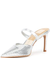 Dolce Vita Kanika Mesh Metallic Dress Mules