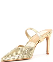 Dolce Vita Kanika Mesh Metallic Dress Mules