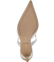 Dolce Vita Kanika Metallic Leather Dress Mules