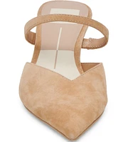 Dolce Vita Kanika Suede Pointed Toe Dress Mules