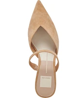 Dolce Vita Kanika Suede Pointed Toe Dress Mules