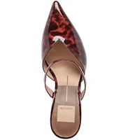 Dolce Vita Kanika Tortoise Patent Leather Dress Mules