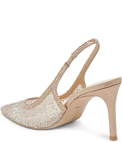 Dolce Vita Kaye Crystal Mesh Slingback Dress Pumps