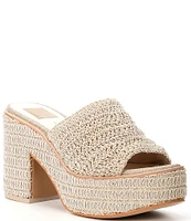 Dolce Vita Ladin Woven Platform Sandals