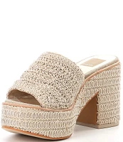 Dolce Vita Ladin Woven Platform Sandals