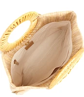 Dolce Vita Lilah Raffia O-Ring Statement Handle Shoulder Bag