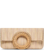 Dolce Vita Lilah Raffia O-Ring Statement Handle Shoulder Bag