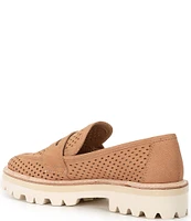 Dolce Vita Malila Perforated Nubuck Lug Sole Loafers