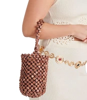 Dolce Vita Malou Wood Beads Bucket Bag