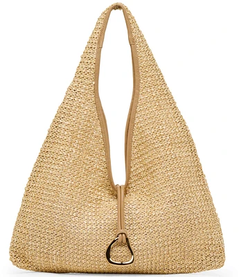 Dolce Vita Raffia Hardware Detail Hobo Bag