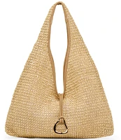 Dolce Vita Raffia Hardware Detail Hobo Bag