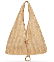 Dolce Vita Raffia Hardware Detail Hobo Bag