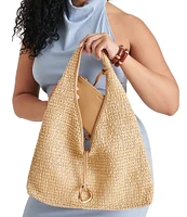 Dolce Vita Raffia Hardware Detail Hobo Bag