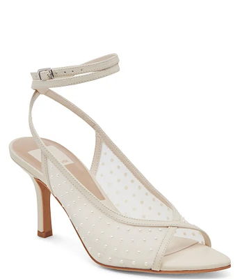 Dolce Vita Missy Pearl Mesh Ankle Wrap Dress Pump