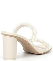 Dolce Vita Noel Pearl Square Toe Dress Sandals