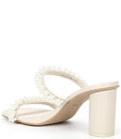 Dolce Vita Noel Pearl Square Toe Dress Sandals