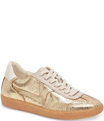 Dolce Vita Notice Metallic Leather Gum Sole Retro Sneakers