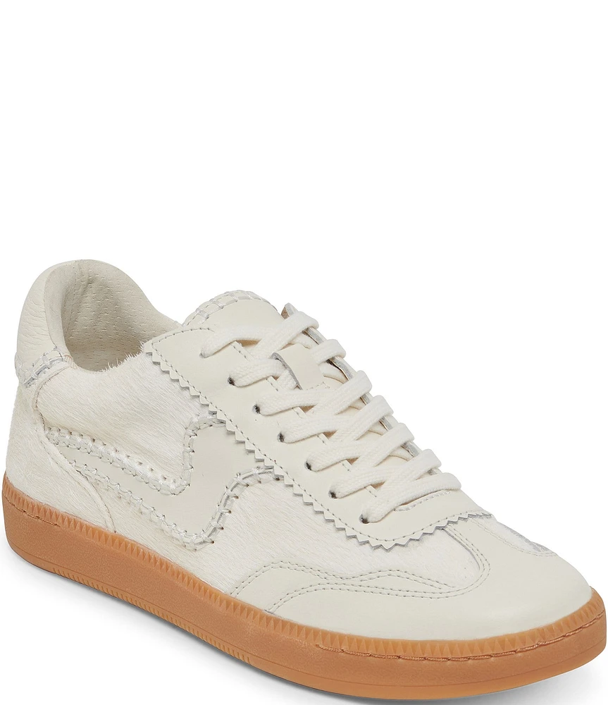 Dolce Vita Notice Stitch Leather Calf Hair Sneakers