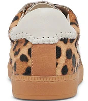 Dolce Vita Notice Stitch Leopard Print Calf Hair Retro Sneakers