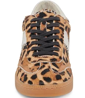 Dolce Vita Notice Stitch Leopard Print Calf Hair Retro Sneakers