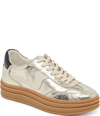 Dolce Vita NoticeX Metallic Leather Retro Platform Sneakers