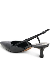 Dolce Vita Odela Leather Kitten Heel Slingback Pumps