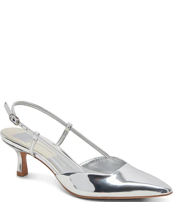 Dolce Vita Odela Mirror Metallic Slingback Pumps