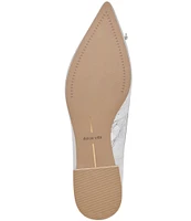 Dolce Vita Palani Mirror Metallic Leather Pointed Toe Ballet Flats