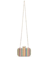 Dolce Vita Rainbow Raffia Pill Case Clutch