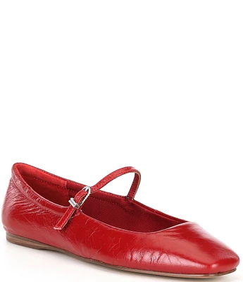 Dolce Vita Reyes Crinkle Patent Leather Mary Jane Ballet Flats