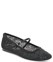 Dolce Vita Reyes Crystal Mesh Rhinestone Mary Jane Ballet Flats