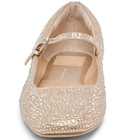 Dolce Vita Reyes Crystal Rhinestone Mary Jane Ballet Flats