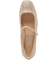 Dolce Vita Reyes Crystal Rhinestone Mary Jane Ballet Flats