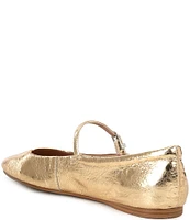 Dolce Vita Reyes Distressed Leather Mary Jane Ballet Flats