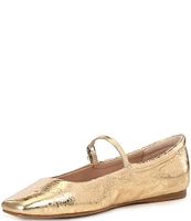 Dolce Vita Reyes Distressed Leather Mary Jane Ballet Flats