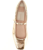 Dolce Vita Reyes Distressed Leather Mary Jane Ballet Flats