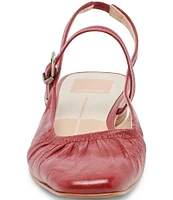 Dolce Vita Rianne Crinkle Patent Leather Slingback Flats