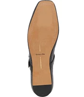 Dolce Vita Rodni Embossed Leather Mary Jane Ballet Flats