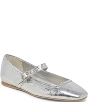 Dolce Vita Rodni Metallic Leather Mary Jane Ballet Flats