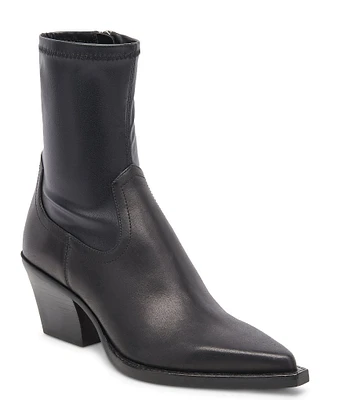 Dolce Vita Rutger Leather Pointed Toe Booties