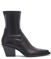 Dolce Vita Rutger Leather Pointed Toe Booties