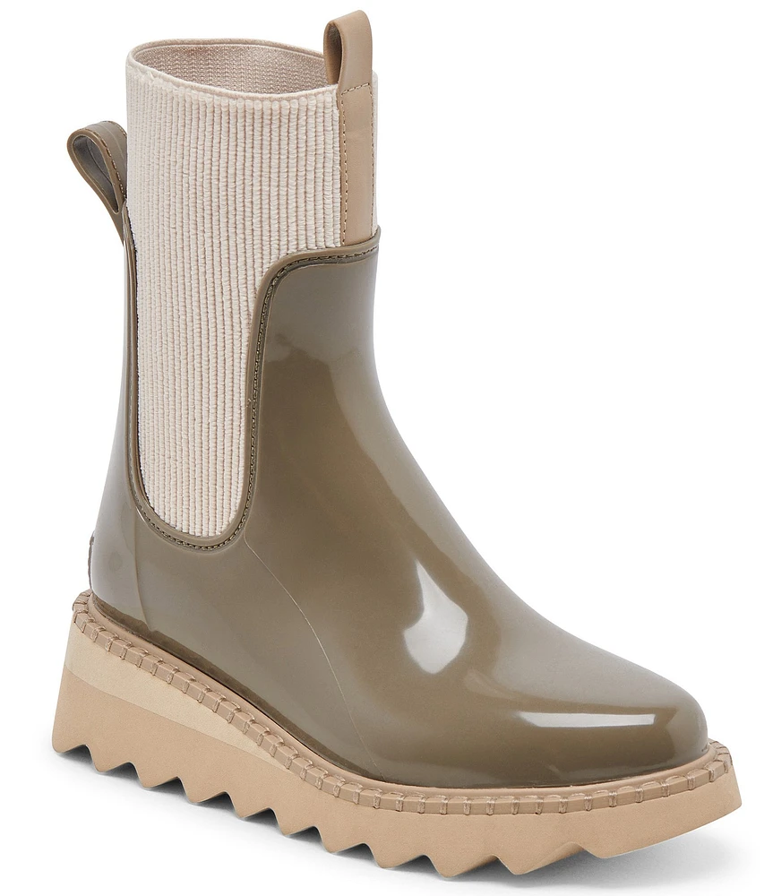 Dolce Vita Tropic H2O Waterproof Patent Wedge Booties