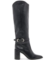 Dolce Vita Tyrone Leather Ankle Strap Tall Boots