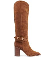 Dolce Vita Tyrone Suede Ankle Strap Tall Boots