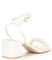 Dolce Vita Zalima Pearl Embellished Dress Sandals